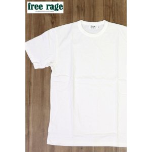 画像1: 「FREE RAGE/フリーレイジ」無地リサイクルコットンTシャツ【ホワイト】