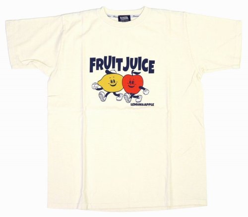 他の写真1: 「Pherrow's/フェローズ」FRUIT JUICE プリントTシャツ PTシリーズ【S・ホワイト】