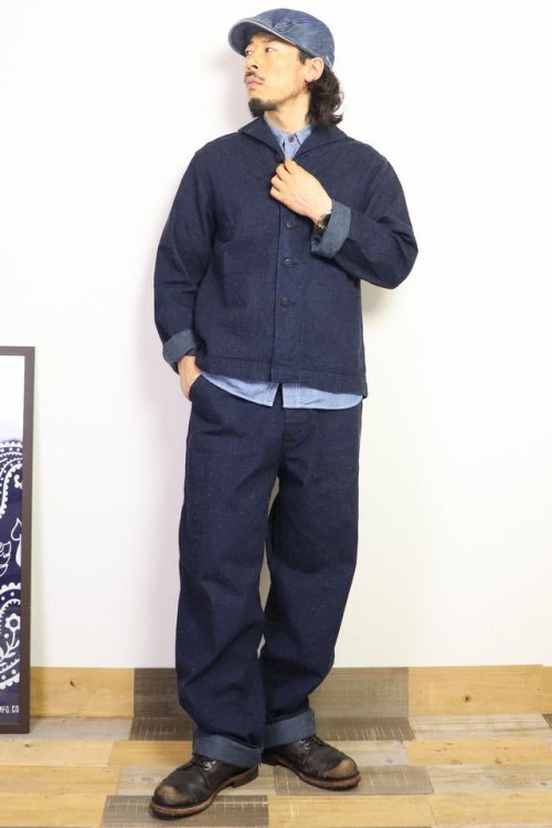 他の写真3: 「TCB jeans/TCBジーンズ」ショールカラーカバーオールSEAMENS Jumpers【10ozデニム】