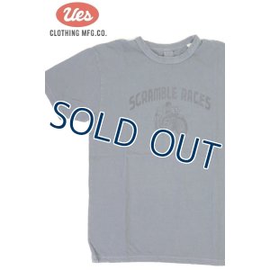 画像1: 「UES/ウエス」SCRAMBLE RACES プリントTシャツ【グレー】