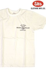 「UES/ウエス」BLACK BEAR プリントTシャツ【オフホワイト】