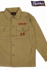 「Pherrow's/フェローズ」USAAF39 カスタムミリタリーシャツジャケット【ベージュ】