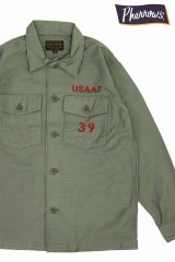 「Pherrow's/フェローズ」USAAF39 カスタムミリタリーシャツジャケット【オリーブ】