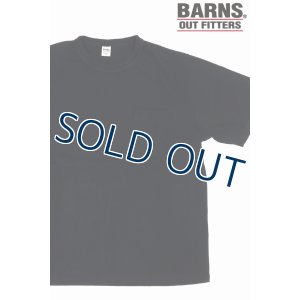 画像1: 「BARNS OUT FITTERS /バーンズアウトフィッターズ」タフネック無地ポケット付きTシャツ【ブラック】