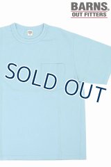 「BARNS OUT FITTERS /バーンズアウトフィッターズ」タフネック無地ポケット付きTシャツ【ミント】
