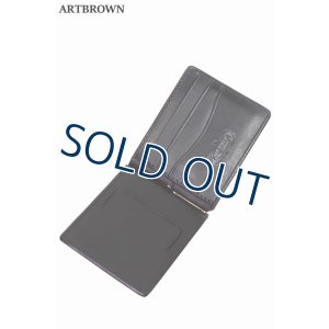 画像1: 「ARTBROWN/アートブラウン」UKサドルレザー マネークリップ【ブラック】