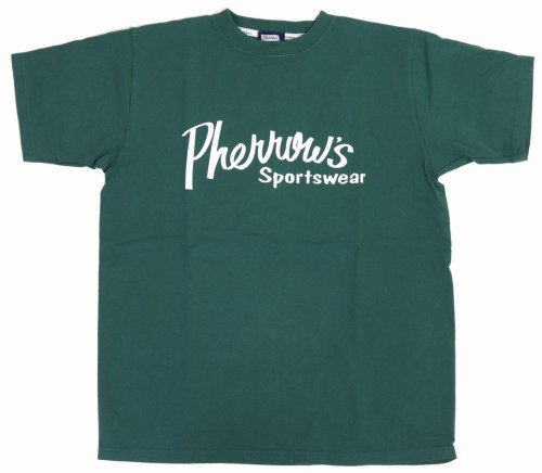 他の写真1: 「Pherrow's/フェローズ」Pherrow'sロゴTシャツ PTシリーズ【グリーン】