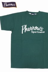 「Pherrow's/フェローズ」Pherrow'sロゴTシャツ PTシリーズ【グリーン】