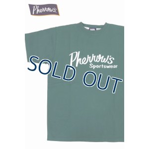 画像1: 「Pherrow's/フェローズ」Pherrow'sロゴTシャツ PTシリーズ【グリーン】