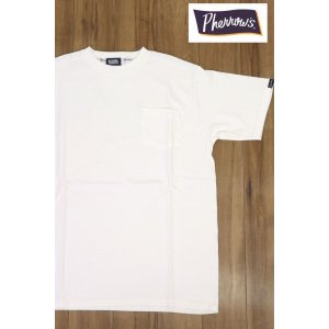 画像1: 「Pherrow's/フェローズ」無地ポケット付きTシャツ PTシリーズ【ホワイト】
