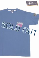 「Pherrow's/フェローズ」Lenny プリントTシャツ PTシリーズ【S・ブルー】