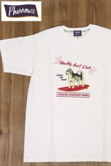 「Pherrow's/フェローズ」Husky Surf Club プリントTシャツ PTシリーズ【ホワイト】