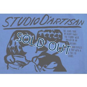 画像4: 「STUDIO D'ARTISAN/ステュディオ・ダ・ルチザン」UNDERGROUND MUSIC OF AMERICA プリントＴシャツ【ブルー】