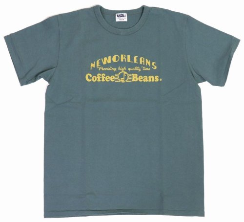 他の写真1: 「Pherrow's/フェローズ」Coffee Beans プリントTシャツ PMTシリーズ【セージ】