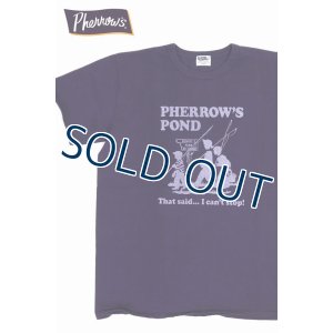 画像1: 「Pherrow's/フェローズ」POND プリントTシャツ PMTシリーズ【エッグプラント】