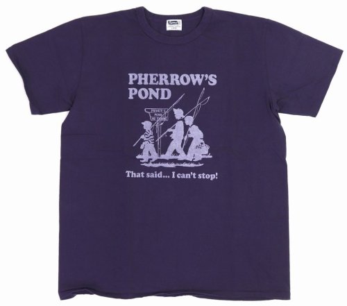 他の写真1: 「Pherrow's/フェローズ」POND プリントTシャツ PMTシリーズ【エッグプラント】