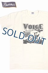 「Pherrow's/フェローズ」VOICE プリントTシャツ PMTシリーズ【S・ホワイト】