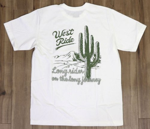 他の写真2: 「WEST RIDE/ウエストライド」Cactus  ヘビーウェイトプリントTシャツ【ホワイト】