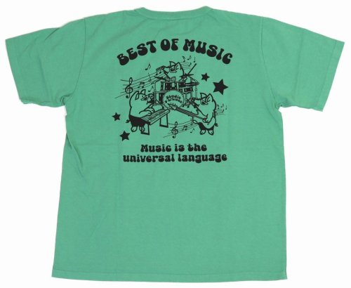 他の写真2: 「STUDIO D'ARTISAN/ステュディオ・ダ・ルチザン」BEST OF MUSIC プリントＴシャツ【グリーン】