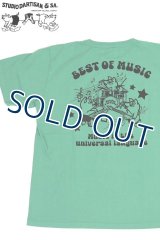 「STUDIO D'ARTISAN/ステュディオ・ダ・ルチザン」BEST OF MUSIC プリントＴシャツ【グリーン】