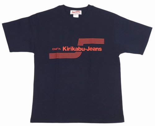 他の写真1: 「KIRIKABU JEANS/キリカブジーンズ」OITA プリントTシャツ【ネイビー×レッド】