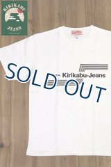 「KIRIKABU JEANS/キリカブジーンズ」OITA プリントTシャツ【ホワイト×ブラック】