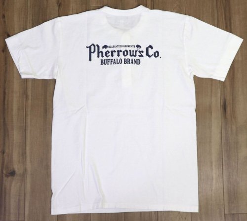 他の写真2: 「Pherrow's/フェローズ」BUFFALO プリントヘンリーネックＴシャツ PHNT【ホワイト】