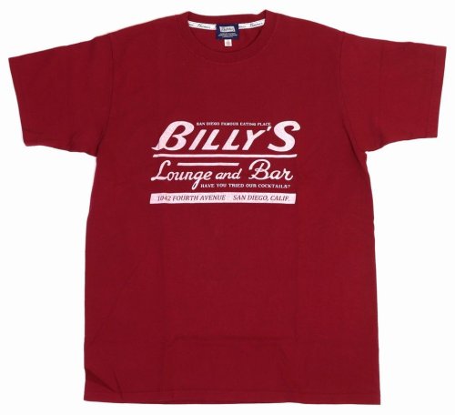 他の写真1: 「Pherrow's/フェローズ」BILLY'S プリントTシャツ PTシリーズ【バーガンディー】