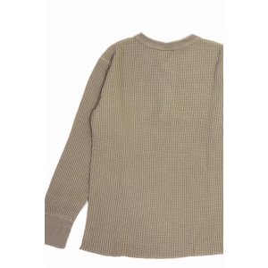 画像2: 「UES/ウエス」ヘンリーネックビッグワッフルＴシャツ【サンドベージュ】