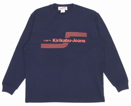 他の写真1: 「KIRIKABU JEANS/キリカブジーンズ」OITA プリントロンT【ネイビー】