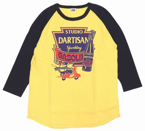 他の写真1: 「STUDIO D'ARTISAN/ステュディオ・ダ・ルチザン」GASOLINE ラグラン7分丈Ｔシャツ【イエロー×ネイビー】