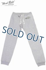 「WEST RIDE/ウエストライド」DRAGONプリント RW スウェットパンツ【杢グレー】