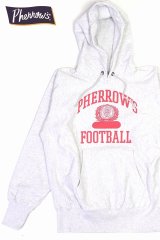 「Pherrow's/フェローズ」FOOTBALL プリントヘビーウェイトスウェットパーカー【オートミール】