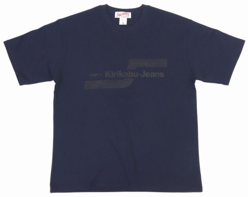 他の写真1: 「KIRIKABU JEANS/キリカブジーンズ」OITA プリントTシャツ【ネイビー×ブラック】