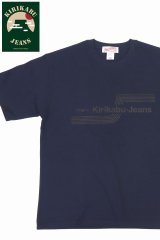 「KIRIKABU JEANS/キリカブジーンズ」OITA プリントTシャツ【ネイビー×ブラック】