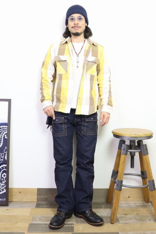 他の写真3: 「JELADO/ジェラード」ショート丈ユニオンワーカーズシャツ【グレインマスタード】