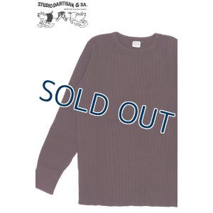画像1: 「STUDIO D'ARTISAN/ステュディオ・ダ・ルチザン」ヘビーサーマル長袖Ｔシャツ【バーガンディ】