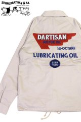 「STUDIO D'ARTISAN/ステュディオ・ダ・ルチザン」LUBRICATING OIL 刺繍コーチジャケット【ベージュ】