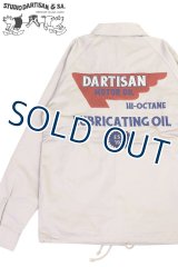 「STUDIO D'ARTISAN/ステュディオ・ダ・ルチザン」LUBRICATING OIL 刺繍コーチジャケット【ベージュ】