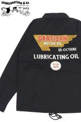 「STUDIO D'ARTISAN/ステュディオ・ダ・ルチザン」LUBRICATING OIL 刺繍コーチジャケット【ブラック】