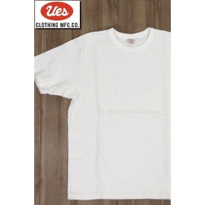 画像1: 「UES/ウエス」8番スラブネップ半袖Tシャツ【ホワイト】