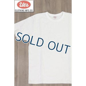 画像1: 「UES/ウエス」8番スラブネップ半袖Tシャツ【ホワイト】