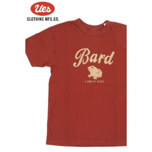 画像1: 「UES/ウエス」Bard プリントTシャツ【レッド】