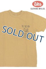 「UES/ウエス」BULLDOG プリントTシャツ【イエロー】