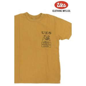 画像1: 「UES/ウエス」BULLDOG プリントTシャツ【イエロー】