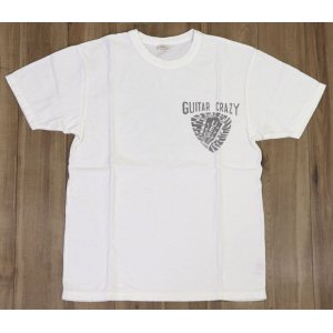 画像2: 「UES/ウエス」GUITAR CRAZY プリントTシャツ【ホワイト】