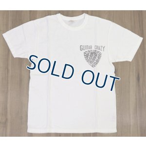 画像2: 「UES/ウエス」GUITAR CRAZY プリントTシャツ【ホワイト】