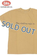 「UES/ウエス」LIFE TIME プリントTシャツ【イエロー】