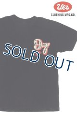 「UES/ウエス」97 プリントTシャツ【ブラック】