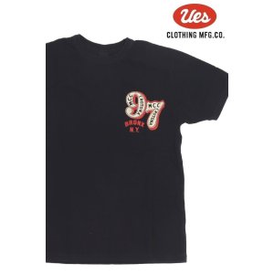 画像1: 「UES/ウエス」97 プリントTシャツ【ブラック】